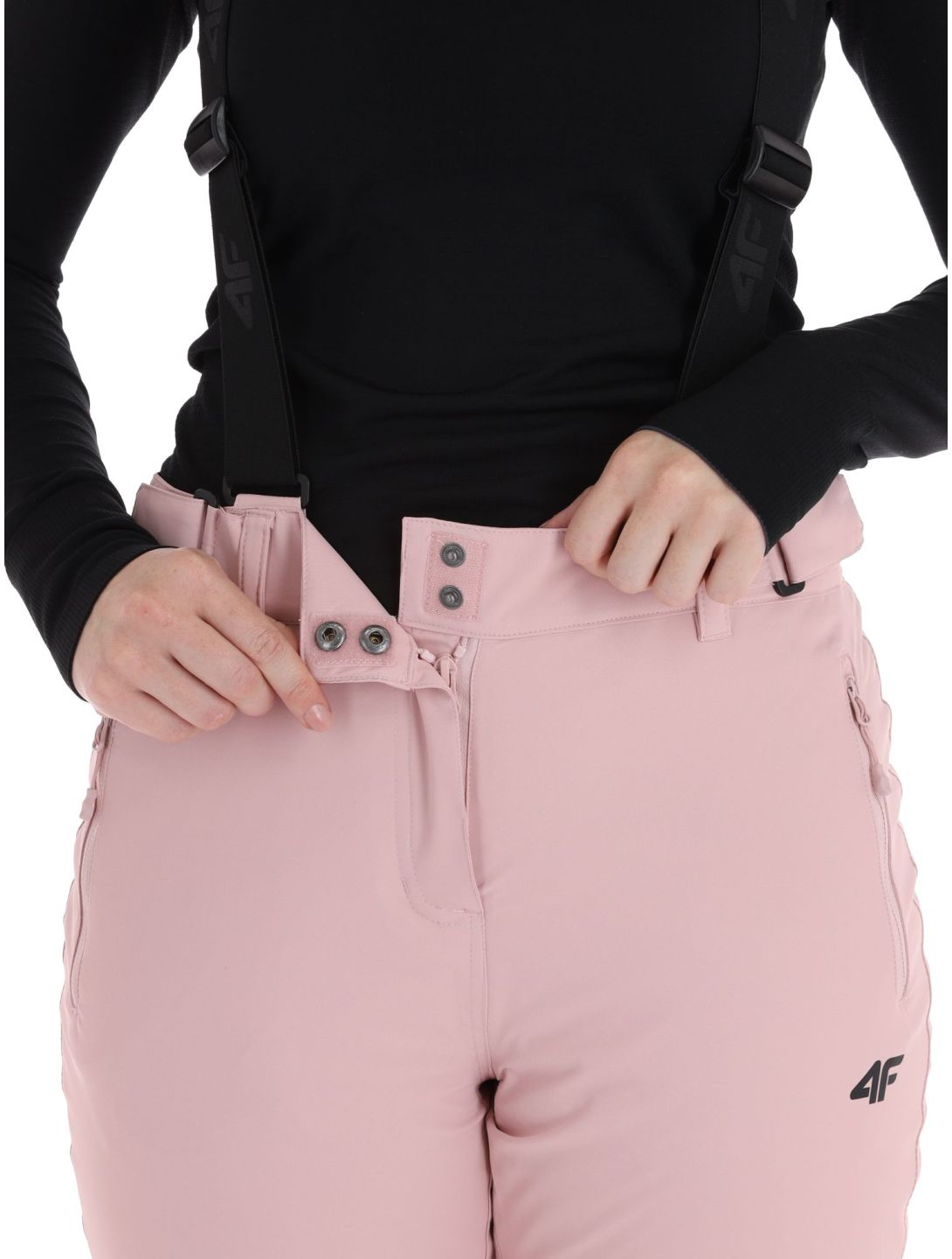 4F, Trousers Fnk  F419 pantaloni da sci donna Light Pink rosa 