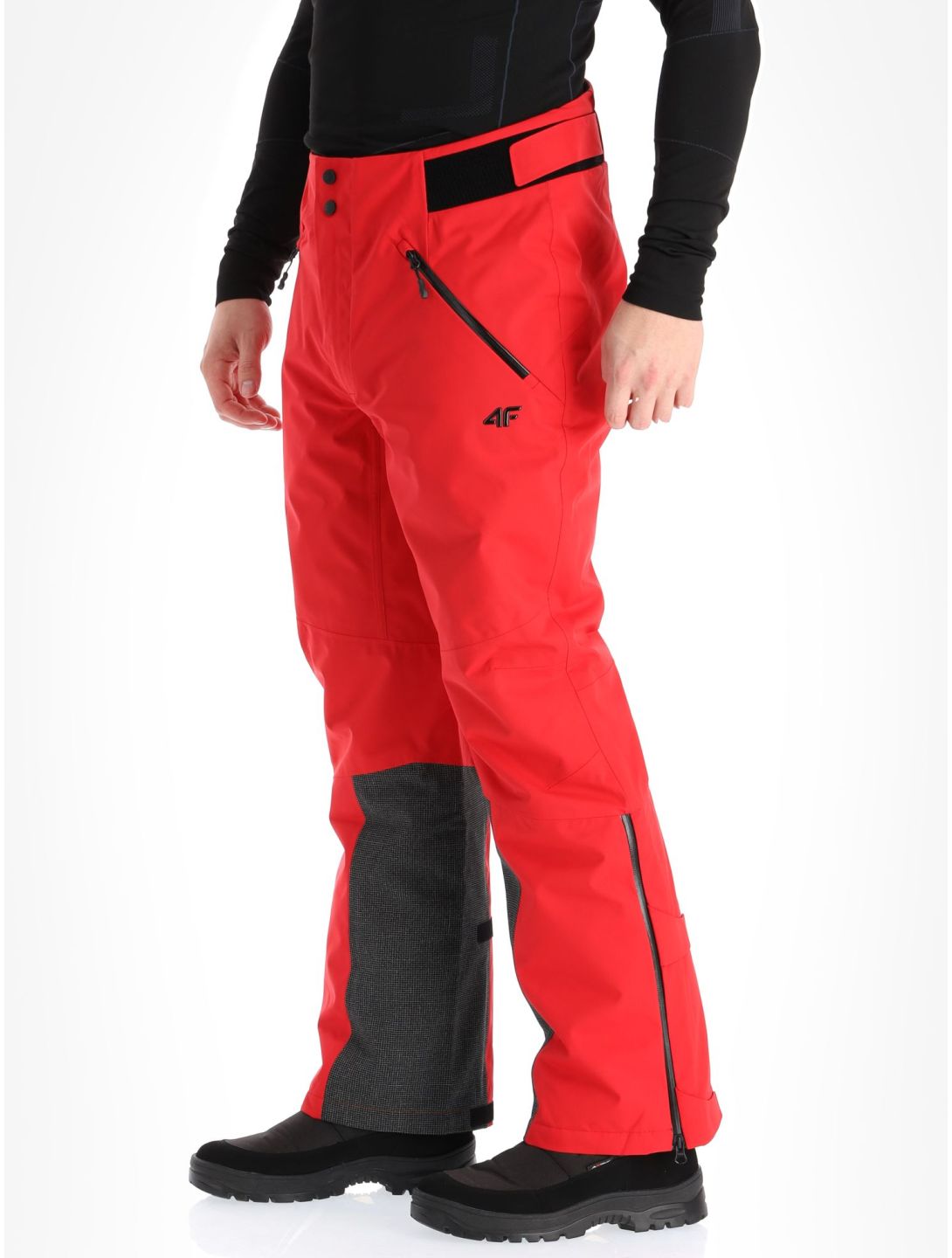 4F, Trousers Fnk  M343 pantaloni da sci uomo Dark Red rosso 