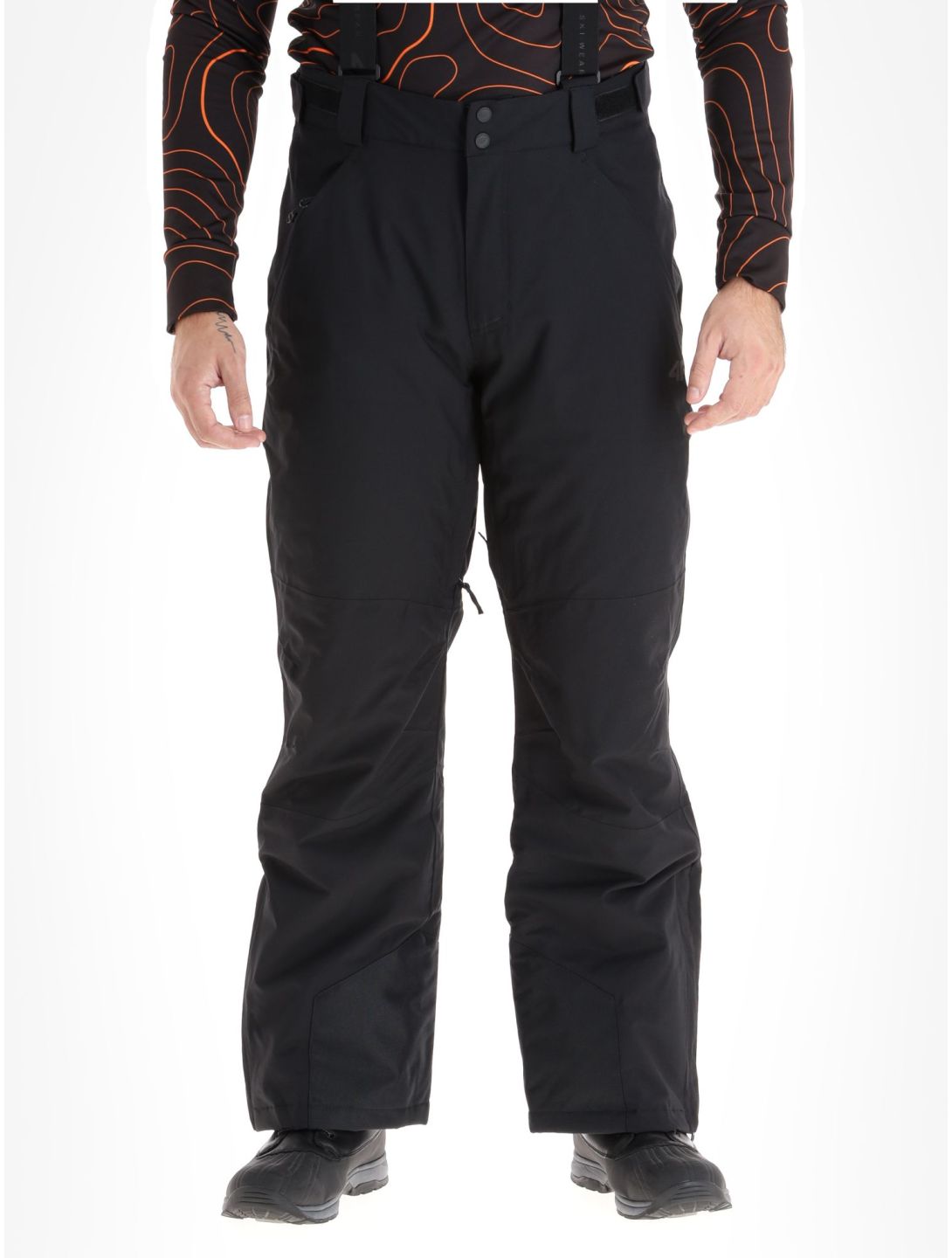 4F, Trousers Fnk  M402 pantaloni da sci uomo Black nero 