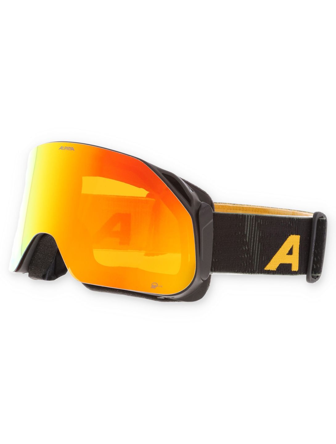 Alpina, Blackcomb Q-Lite mascherina da sci unisex Black-Yellow Matt giallo, nero 