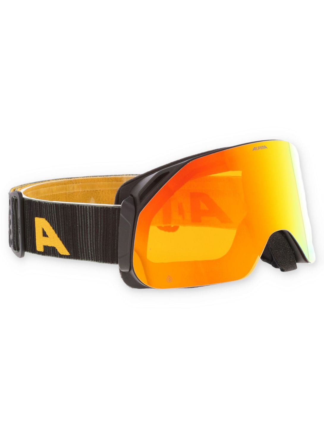 Alpina, Blackcomb Q-Lite mascherina da sci unisex Black-Yellow Matt giallo, nero 