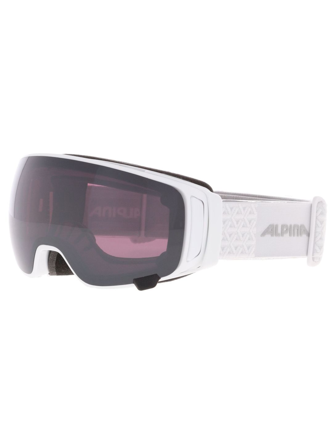 Alpina, Double Jack Mag Q mascherina da sci lente di ricambio unisex White Gloss bianco 