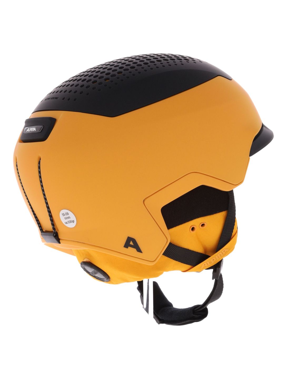 Alpina, Gems casco unisex Burned-Yellow Black Matt giallo, nero 