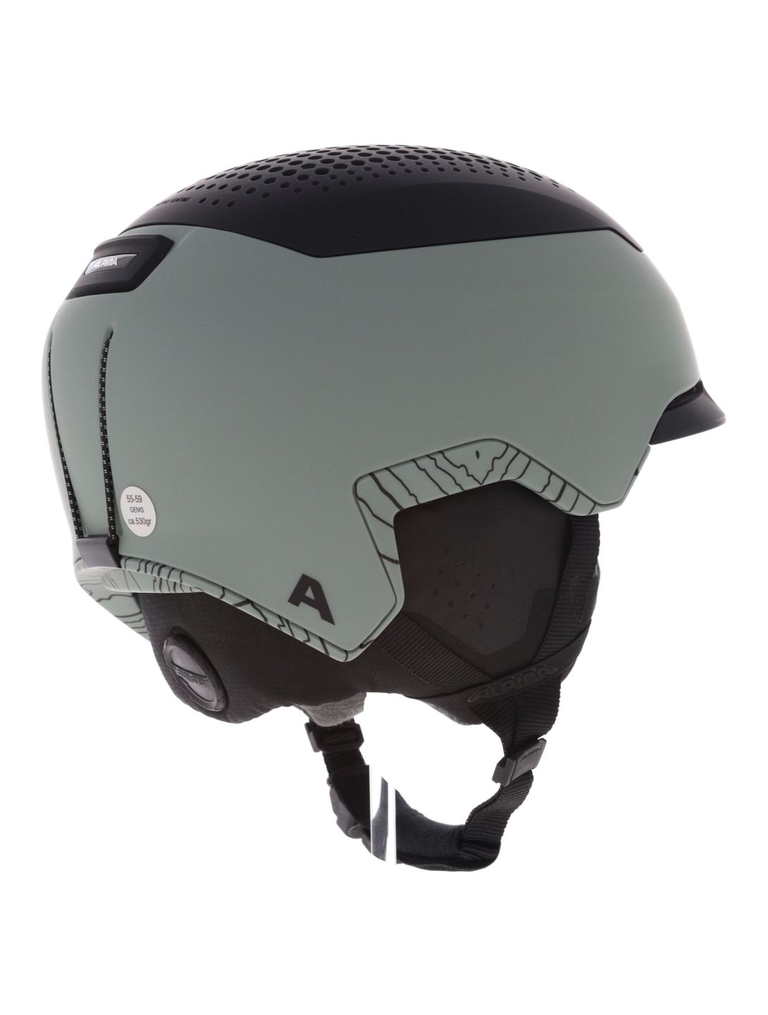 Alpina, Gems casco unisex Willow Green Black Matt nero, verde 