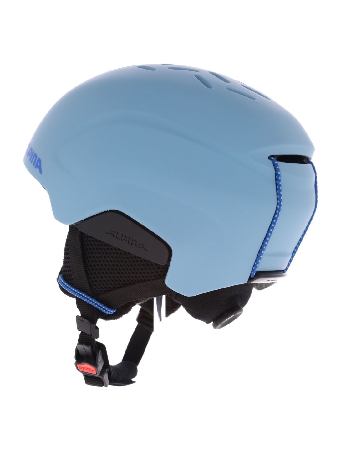 Alpina, Pizi casco bambino Smoke Blue Matt blu 