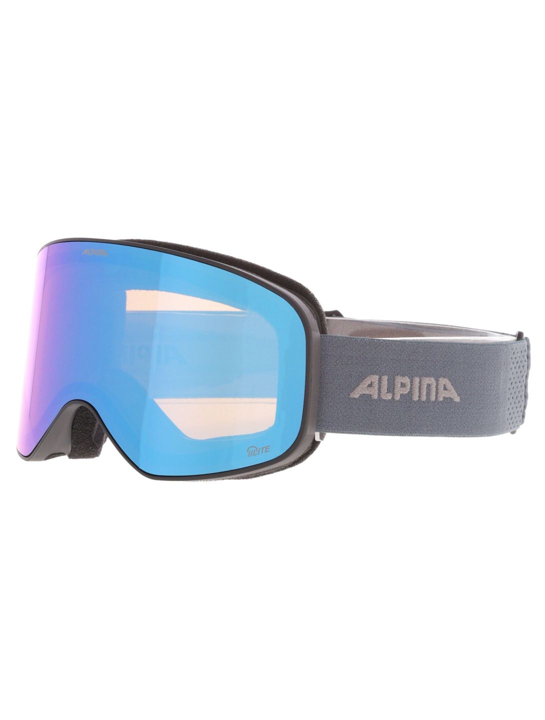 Alpina, Slope Q-Lite mascherina da sci unisex Black Dirtblue Matt blu 