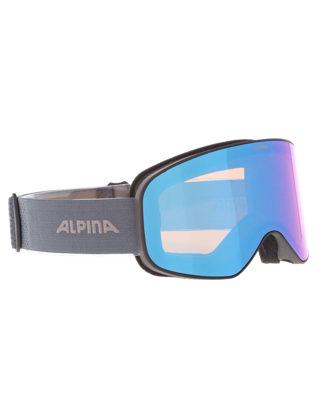 Alpina, Slope Q-Lite mascherina da sci unisex Black Dirtblue Matt blu 