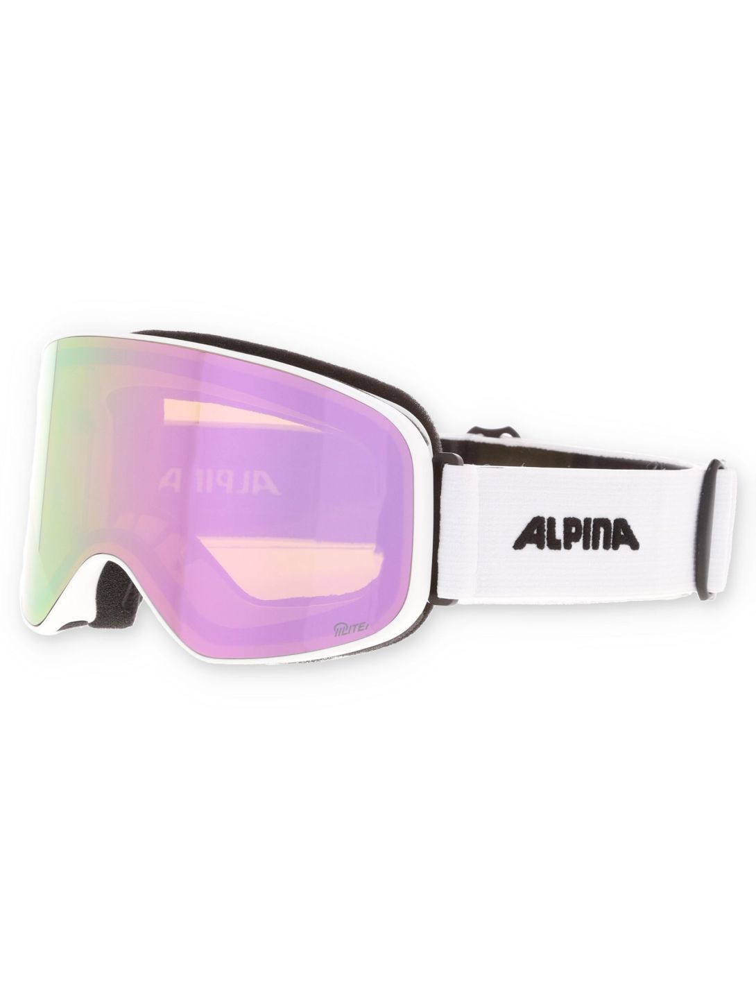 Alpina, Slope Q-Lite mascherina da sci unisex White Matt bianco 