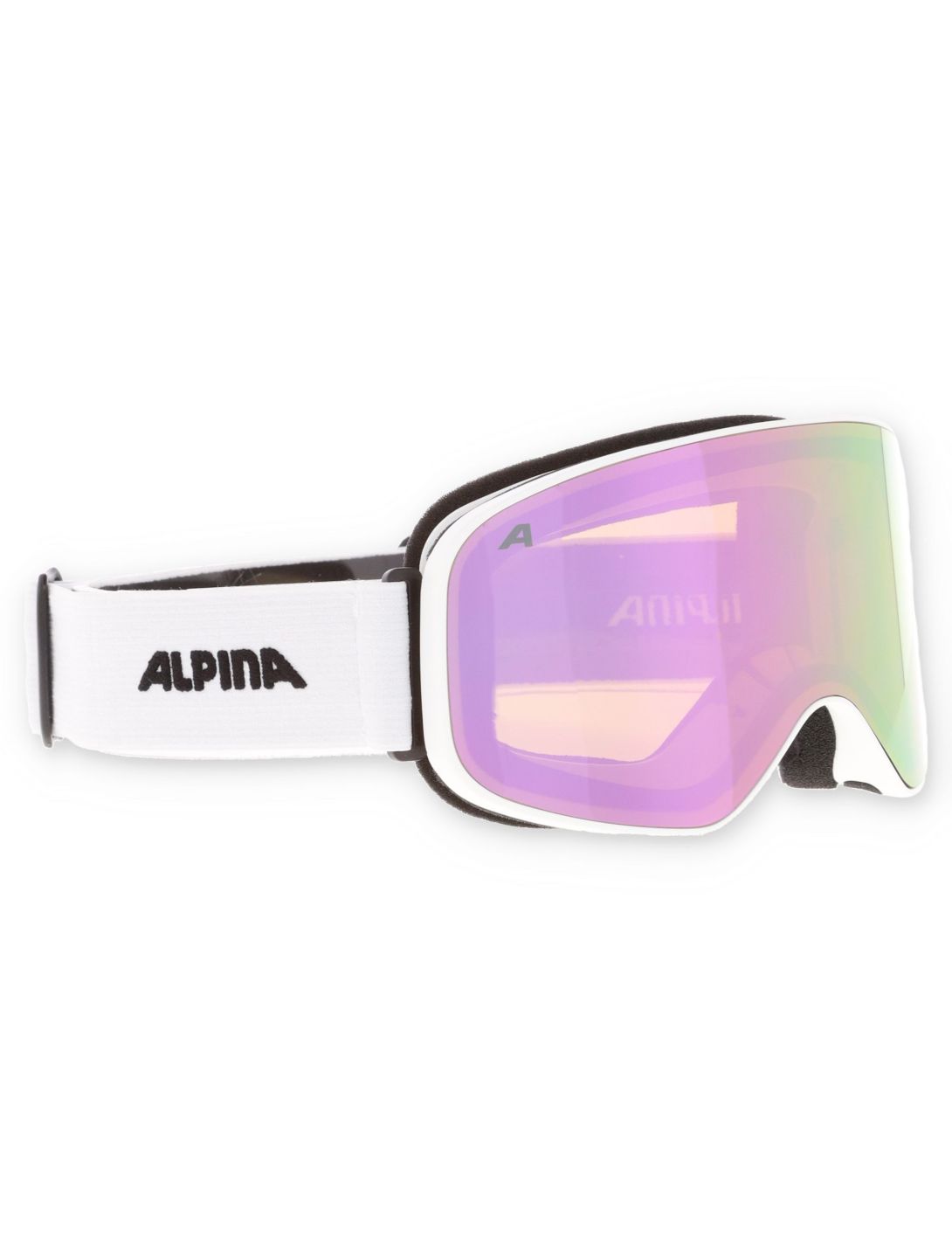 Alpina, Slope Q-Lite mascherina da sci unisex White Matt bianco 