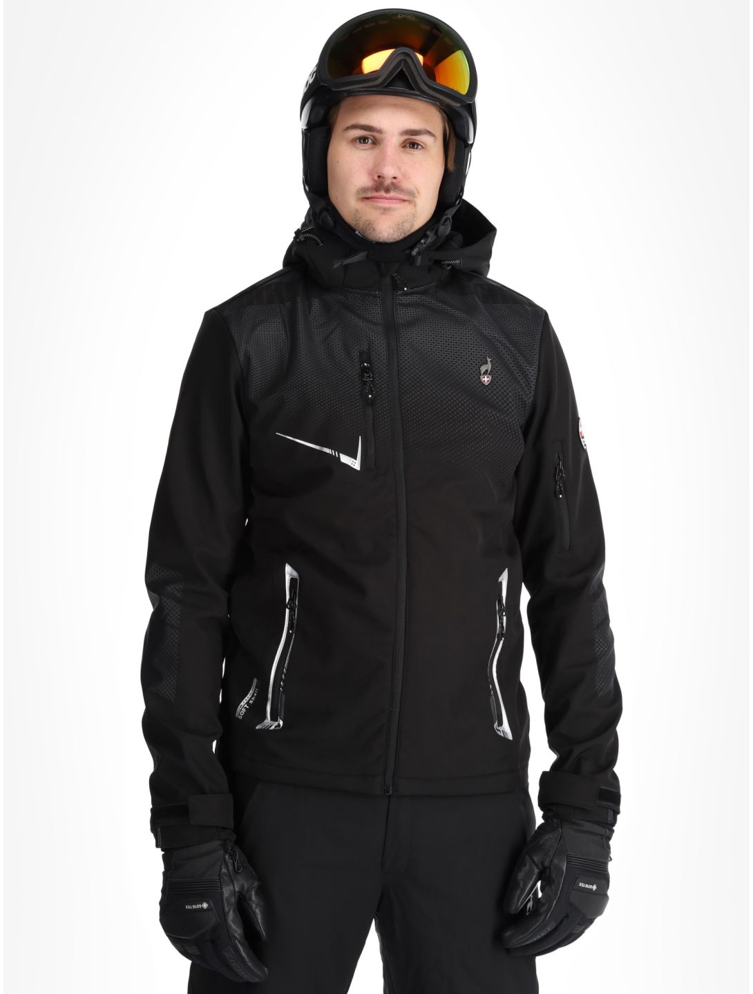 Aulp, Nevim softshell uomo Black Black nero 