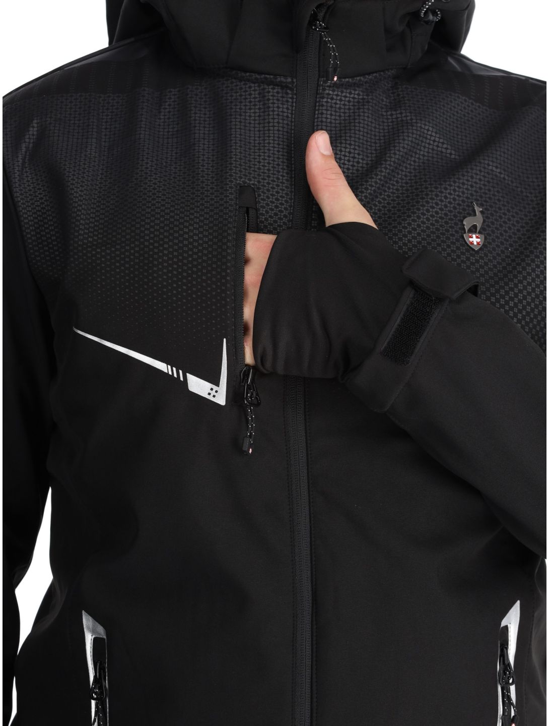 Aulp, Nevim softshell uomo Black Black nero 