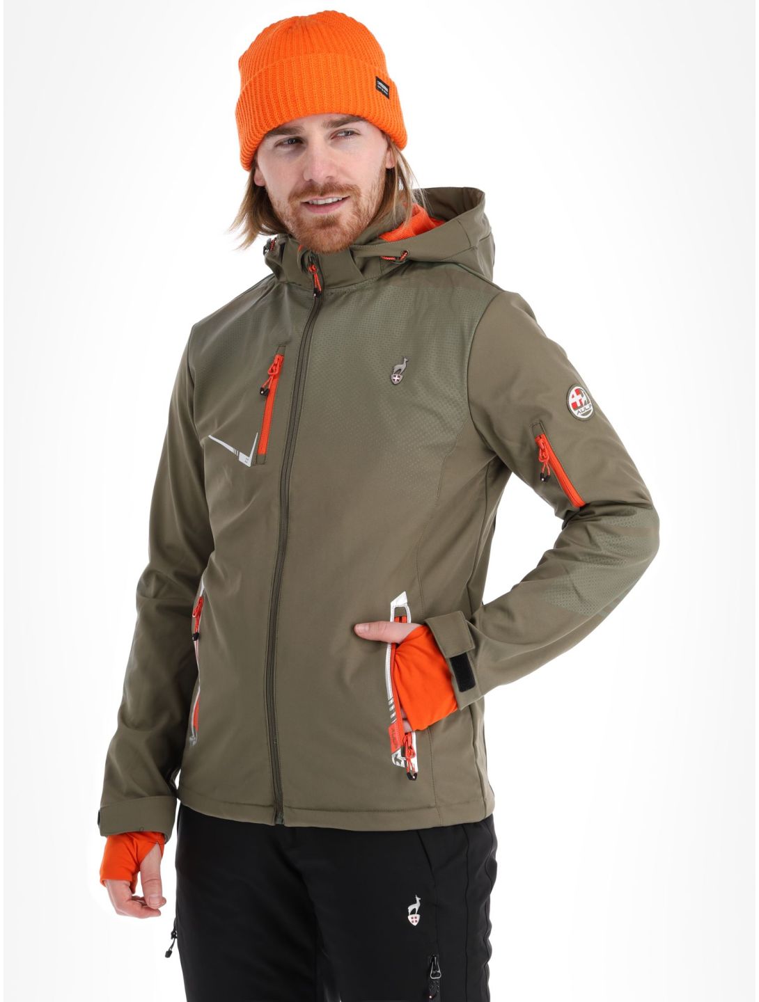 Aulp, Nevim softshell uomo Kaki verde 