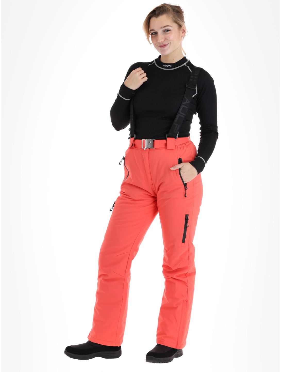 Aulp, Siera pantaloni da sci donna Grenadine rosso 