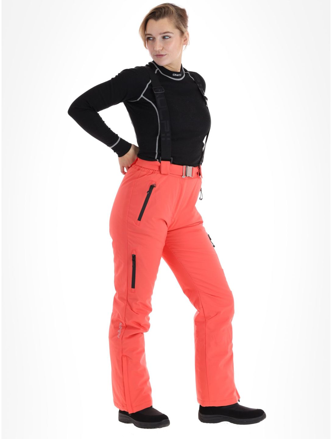 Aulp, Siera pantaloni da sci donna Grenadine rosso 