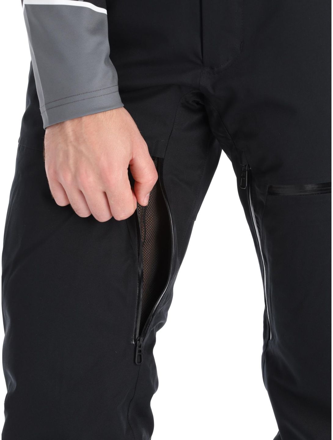 Spyder, Dare pantaloni da sci uomo Black nero 