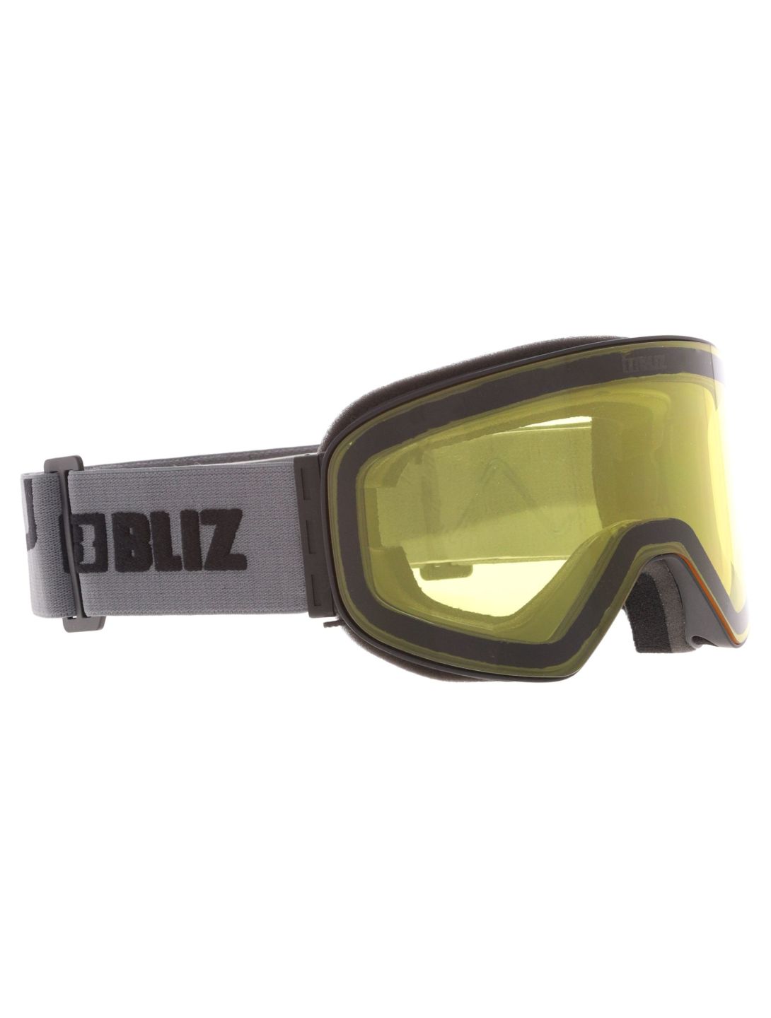 Bliz, Flow mascherina da sci unisex Matte Black - Brown w Gold Multi nero 