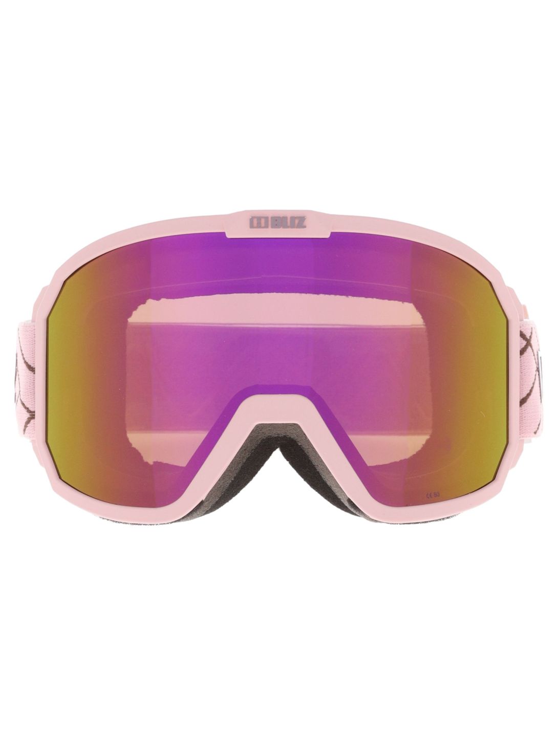 Bliz, Rave mascherina da sci unisex Matte Pink - Brown with Pink Multi rosa 