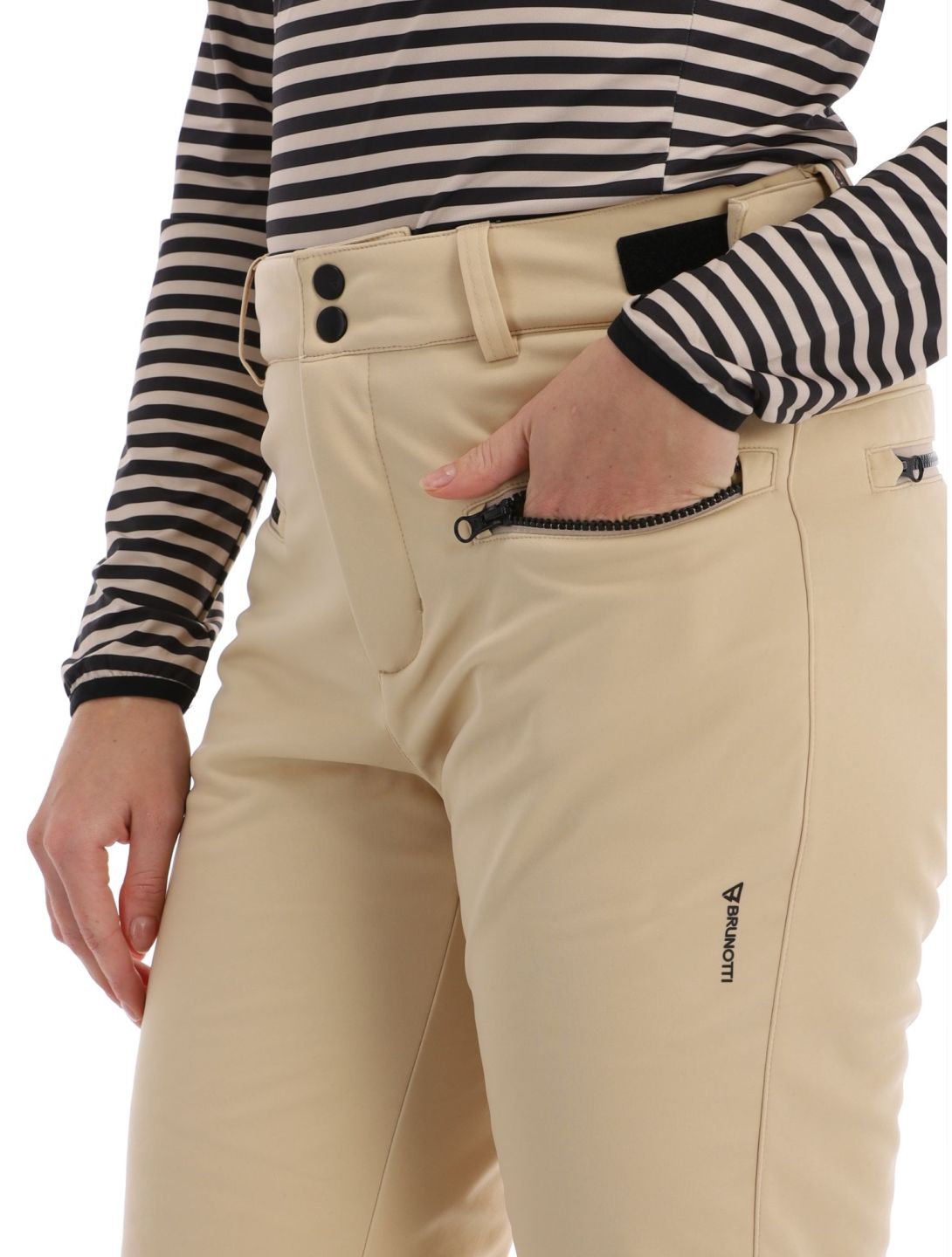 Brunotti, Coldlake pantaloni da sci softshell donna Canvas beige 