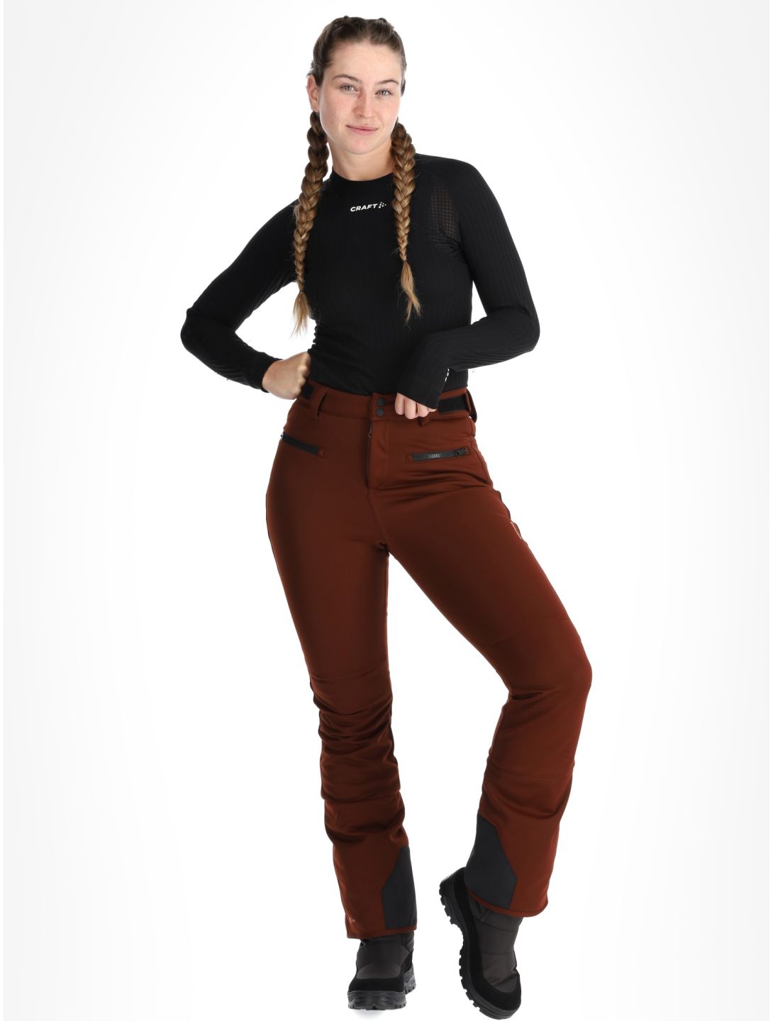 Brunotti, Coldlake pantaloni da sci softshell donna Port rosso 