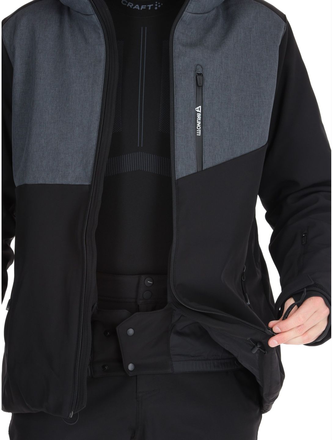 Brunotti, Twinstroke softshell uomo Black nero 