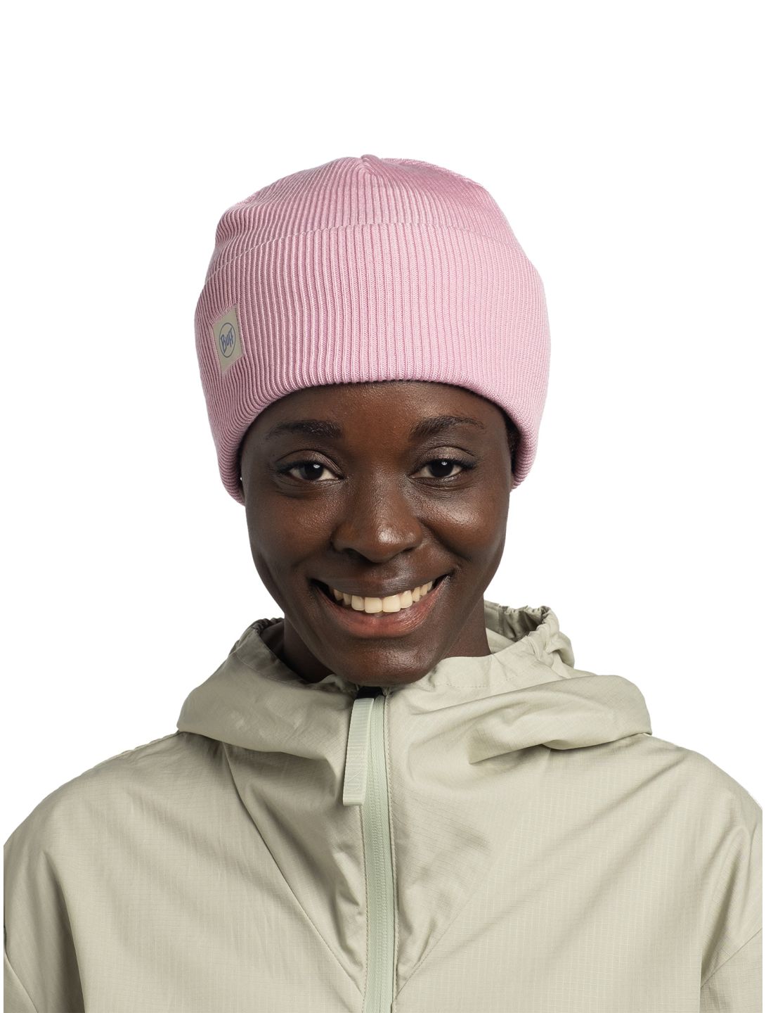 Buff, Crossknit Beanie cappello unisex Camelia rosa 