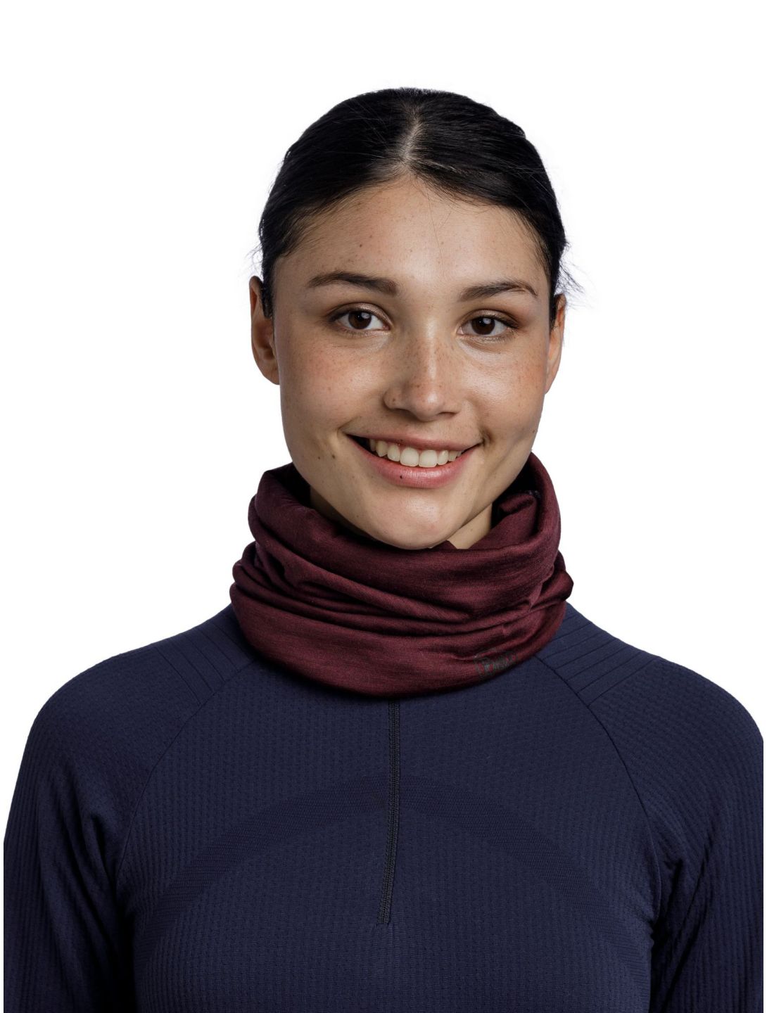 Buff, Merino Lightweight sciaroa unisex Solid Garnet rosso 