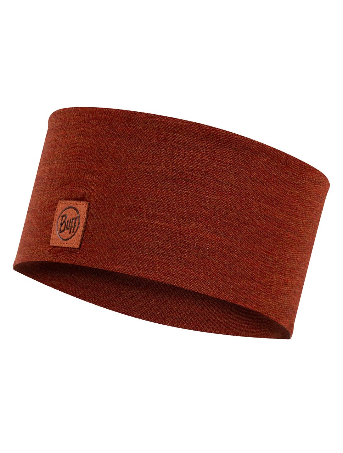 Buff, Merino Wide Headband fascia unisex Solid Sienna marrone 