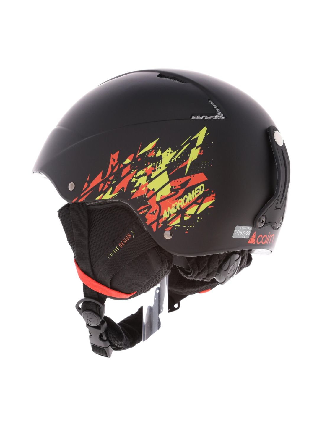 Cairn, Andromed casco unisex mat fire sketch nero 