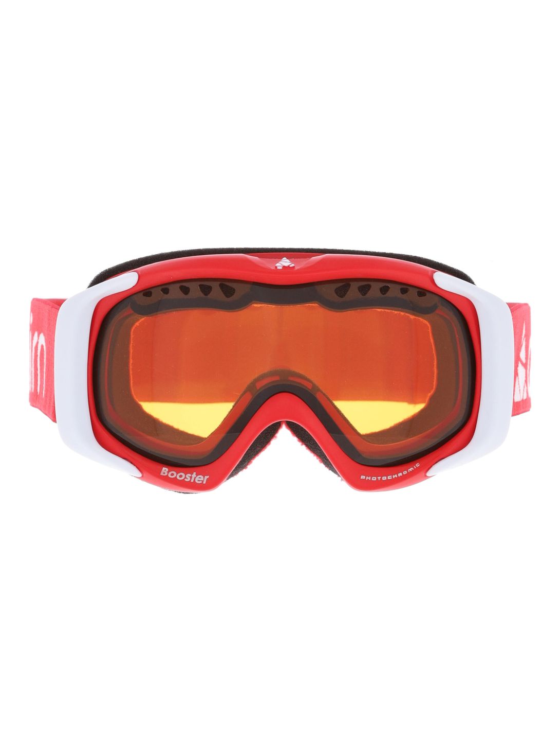 Cairn, Booster Photochromic mascherina da sci bambino Mat Red Mat White bianco, rosso 