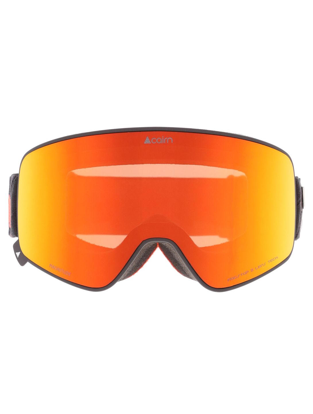 Cairn, Magnitude mascherina da sci lente di ricambio unisex Mat Black Orange arancio, nero 