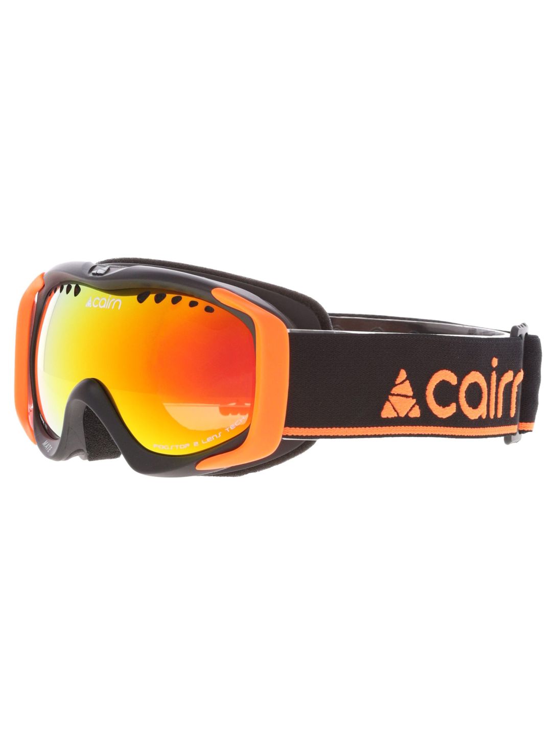 Cairn, Mate mascherina da sci bambino Mat Black Orange arancio, nero 