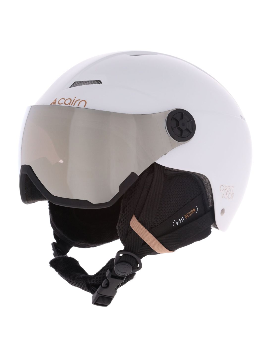 Cairn, Orbit Visor caschetto con visiera unisex Mat White Coffee bianco 