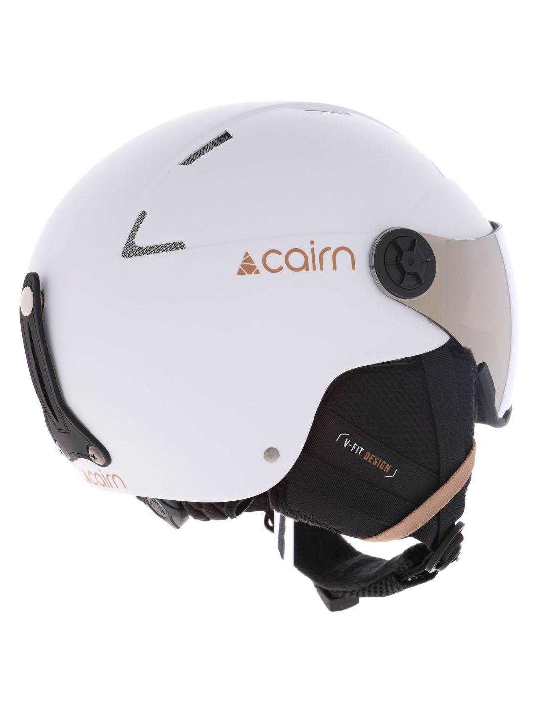 Cairn, Orbit Visor caschetto con visiera unisex Mat White Coffee bianco 