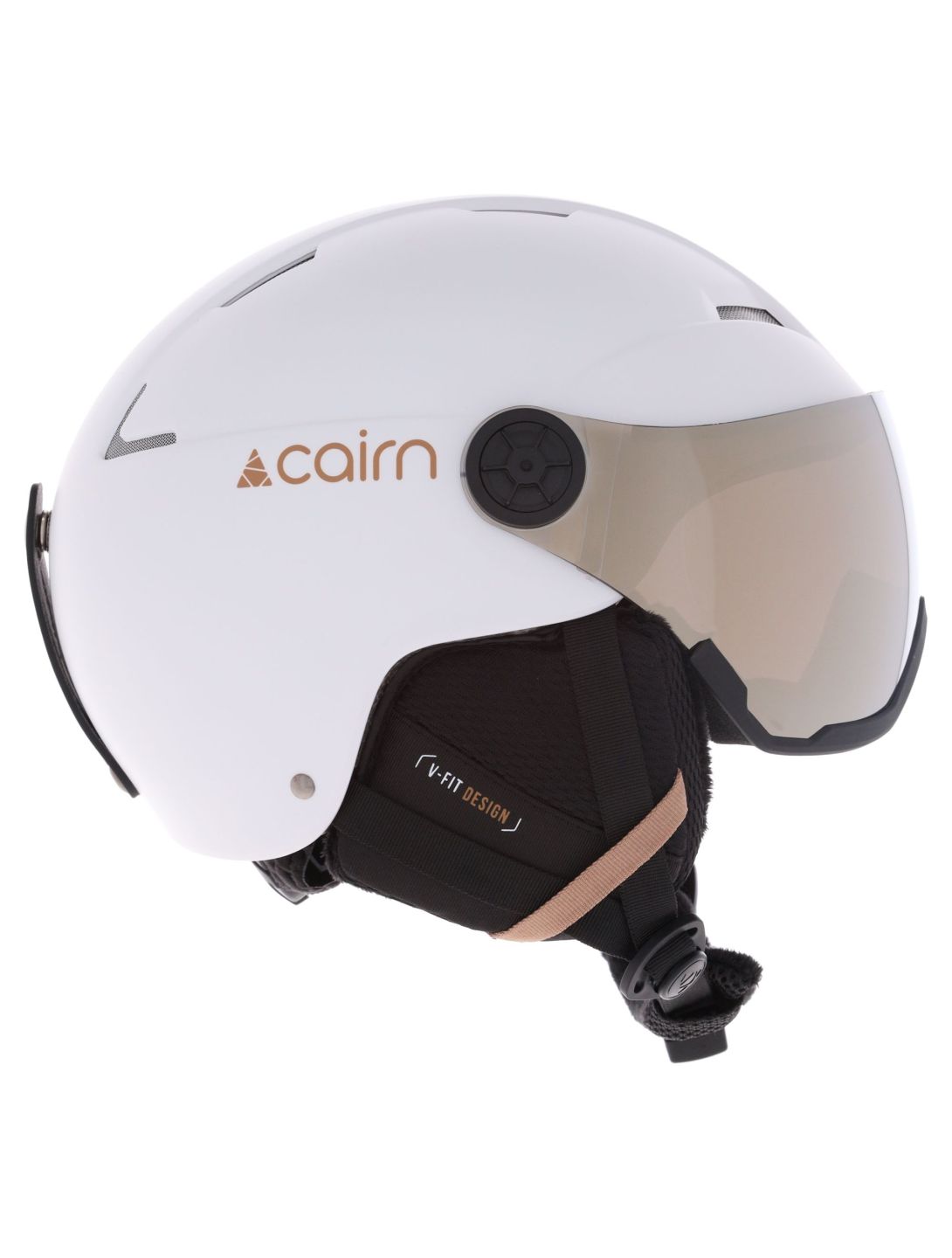 Cairn, Orbit Visor caschetto con visiera unisex Mat White Coffee bianco 