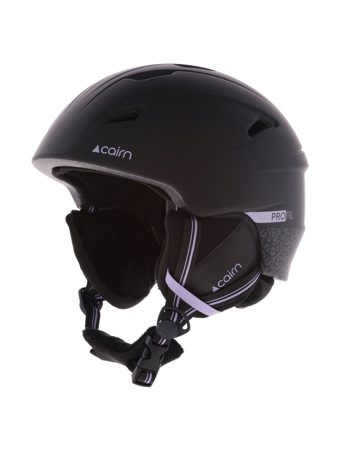 Cairn, Profil casco unisex Mat Black Leopard nero, viola 