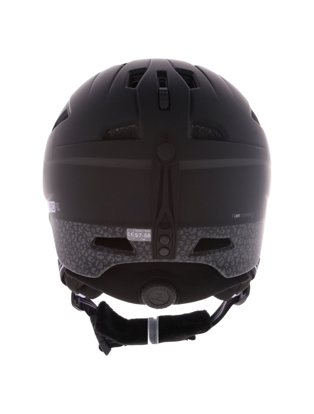 Cairn, Profil casco unisex Mat Black Leopard nero, viola 