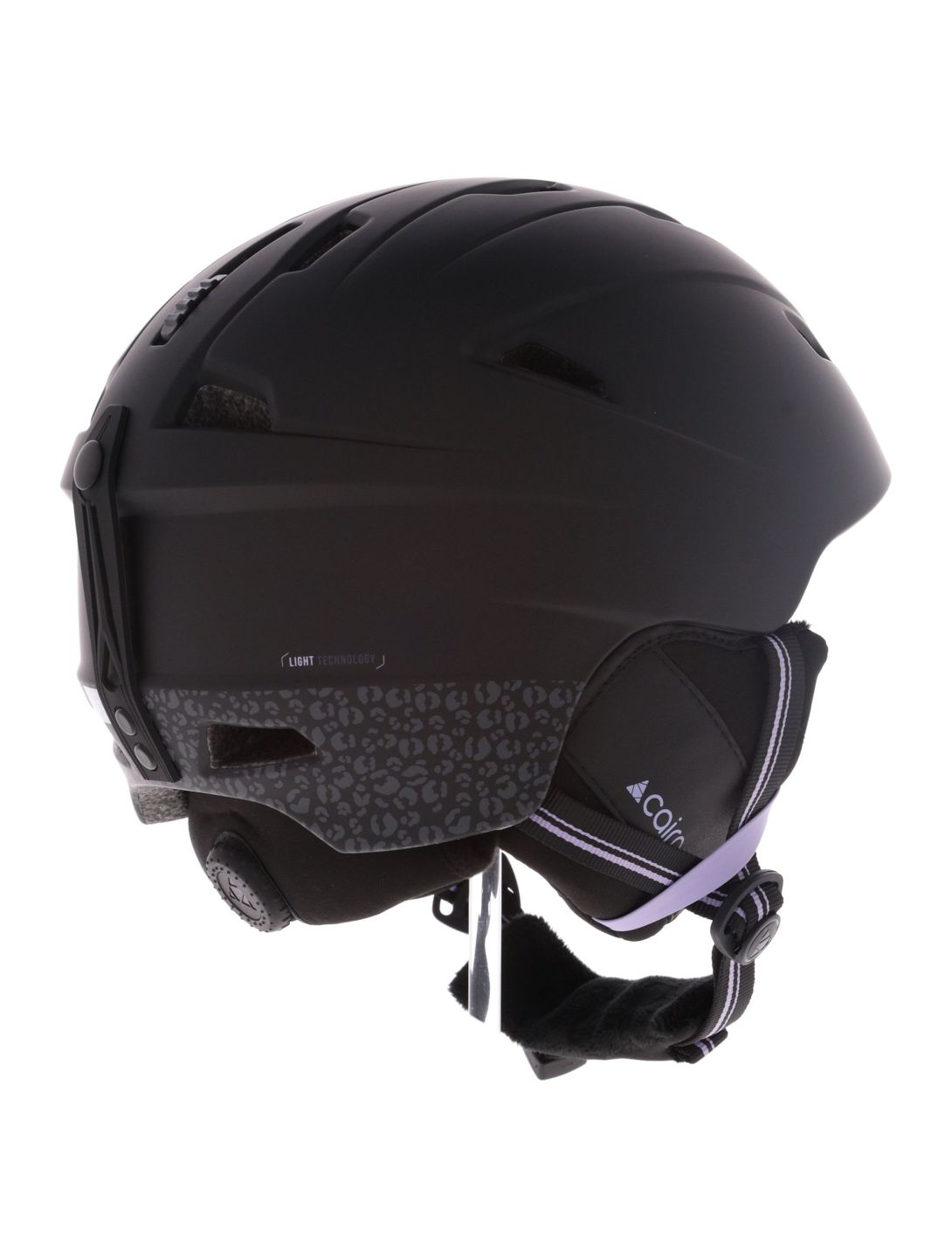 Cairn, Profil casco unisex Mat Black Leopard nero, viola 