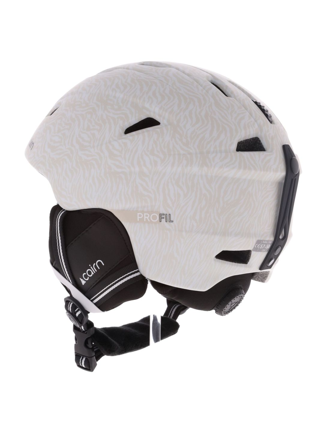 Cairn, Profil casco unisex Mat Warm Gray White bianco, grigio 