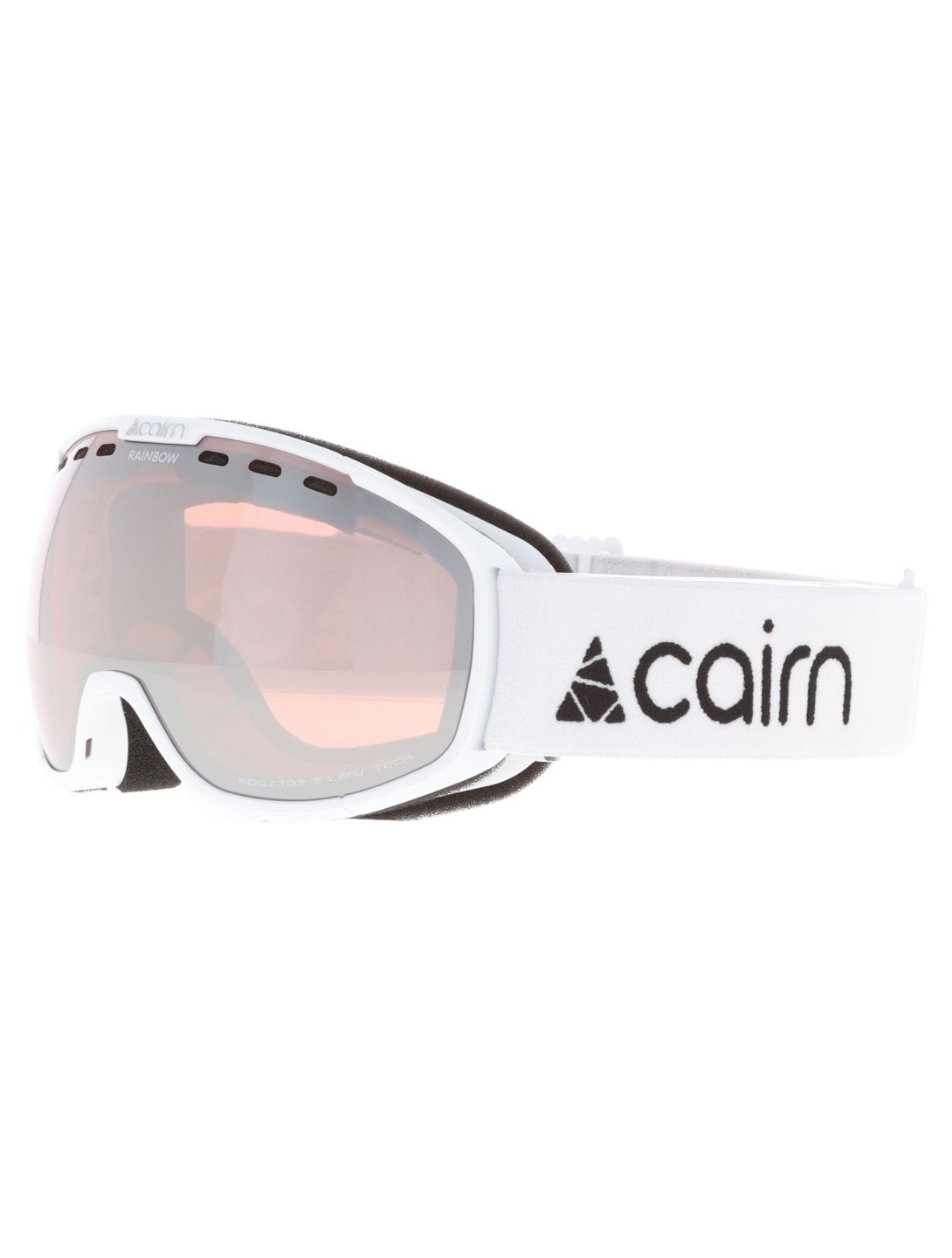 Cairn, Rainbow mascherina da sci unisex Shiny White bianco 