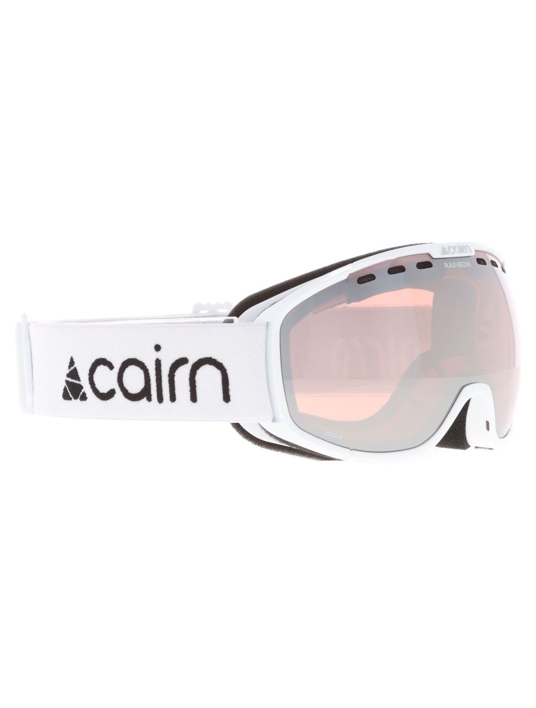 Cairn, Rainbow mascherina da sci unisex Shiny White bianco 