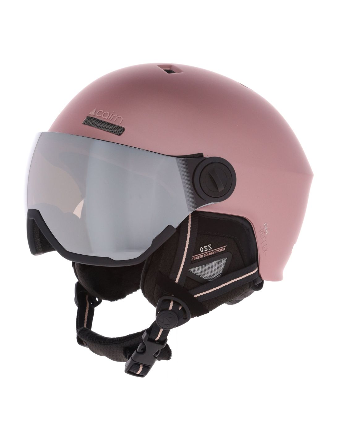 Cairn, Reflex Visor caschetto con visiera unisex Mat Metallic Dust rosa 