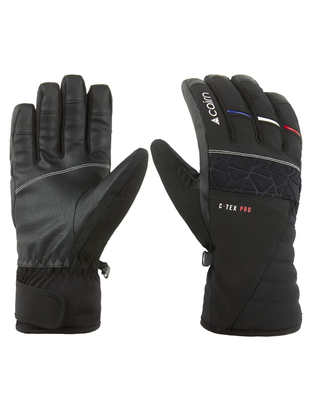 Cairn, Summit M C-Tex Pro guanti da sci uomo Black Patriot nero 