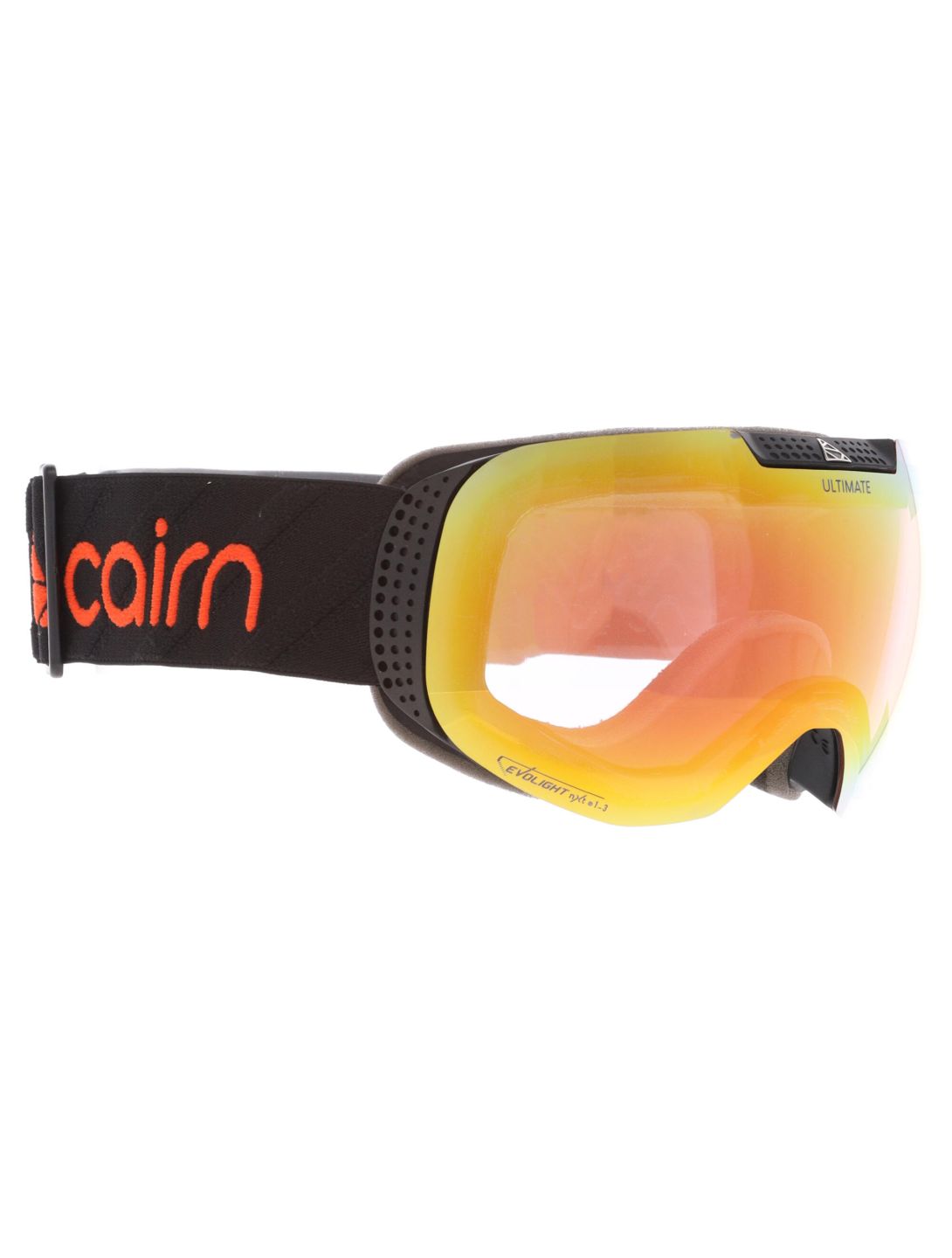 Cairn, Ultimate Evolight Nxt 1.3 mascherina da sci unisex Mat Black Orange arancio, nero 