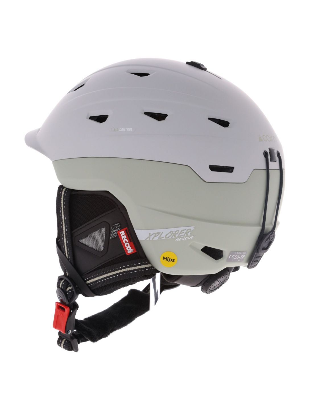 Cairn, Xplorer Rescue MIPS casco unisex Mat Agate Gray grigio, verde 