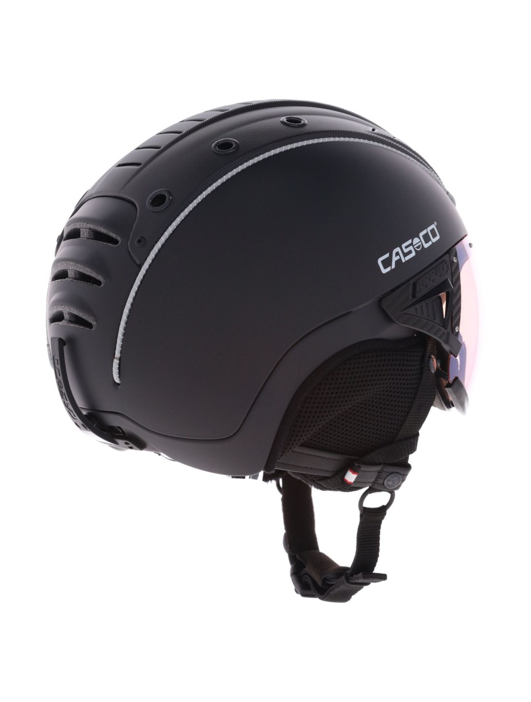 Casco, SP-2 Photomatic caschetto con visiera unisex Black nero 