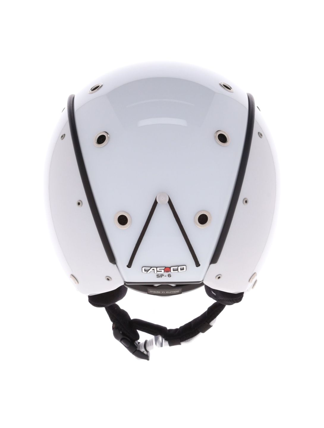 Casco, SP-6 caschetto con visiera unisex Chameleon White bianco 