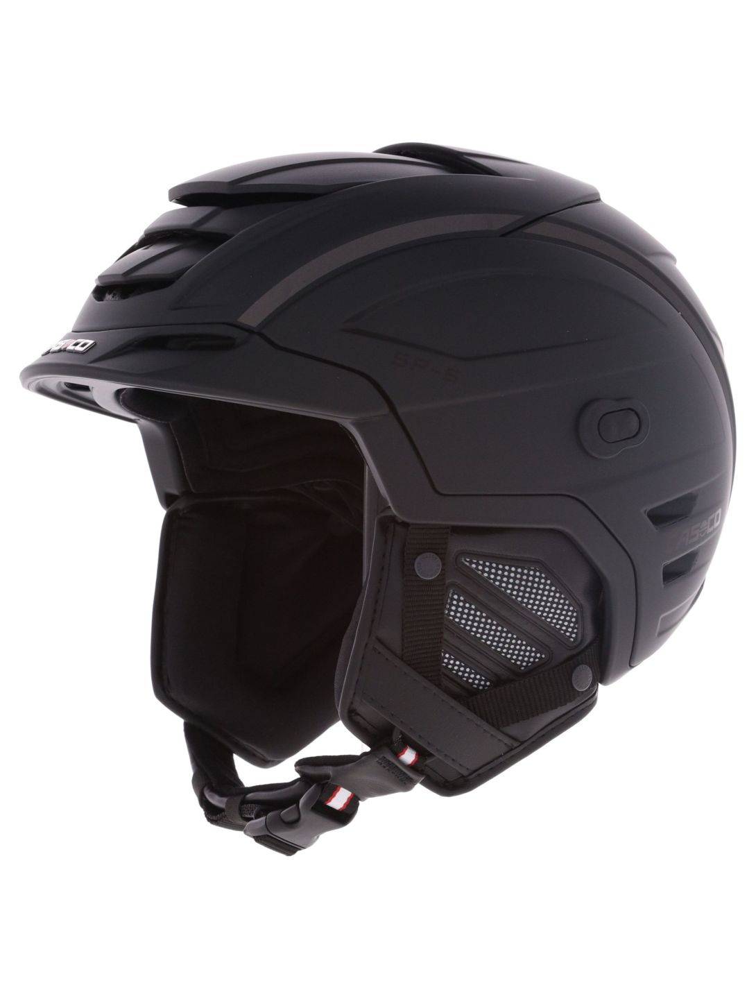 Casco, SP-6 caschetto con visiera unisex Raven Black nero 