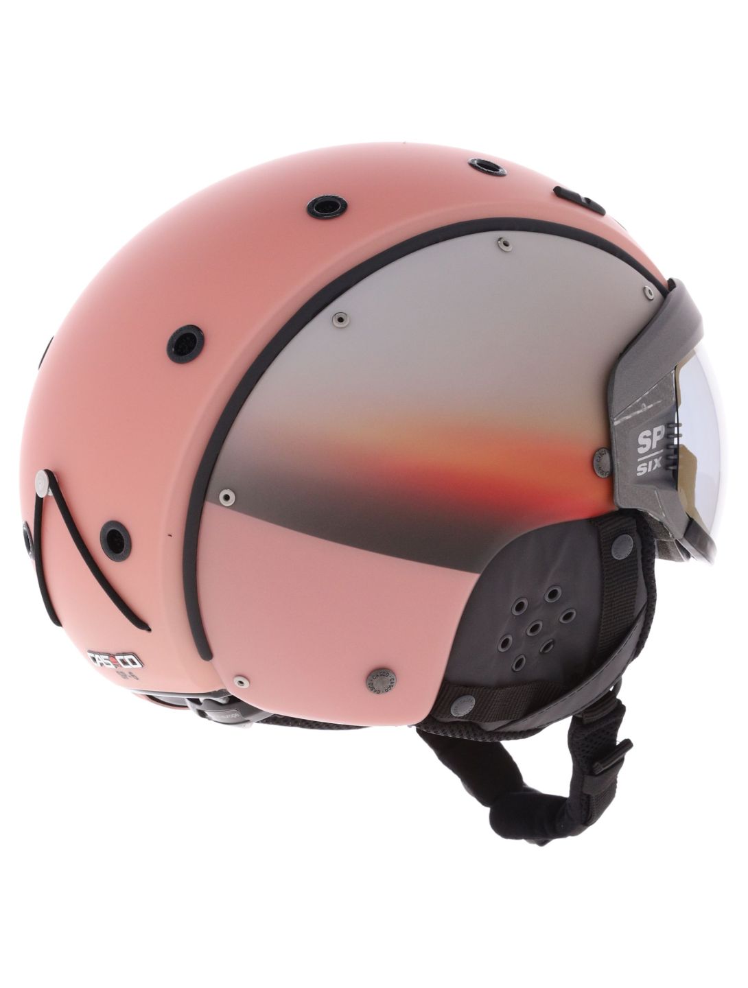 Casco, SP-6 caschetto con visiera unisex Winter Peach Matt rosa 