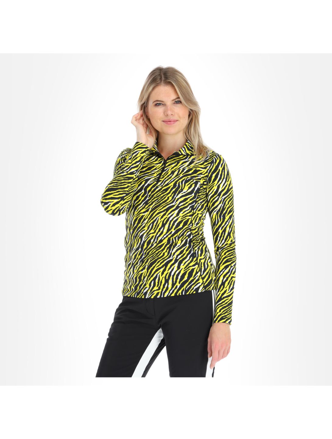 CMP, 30L1306 maglione donna nero/giallo