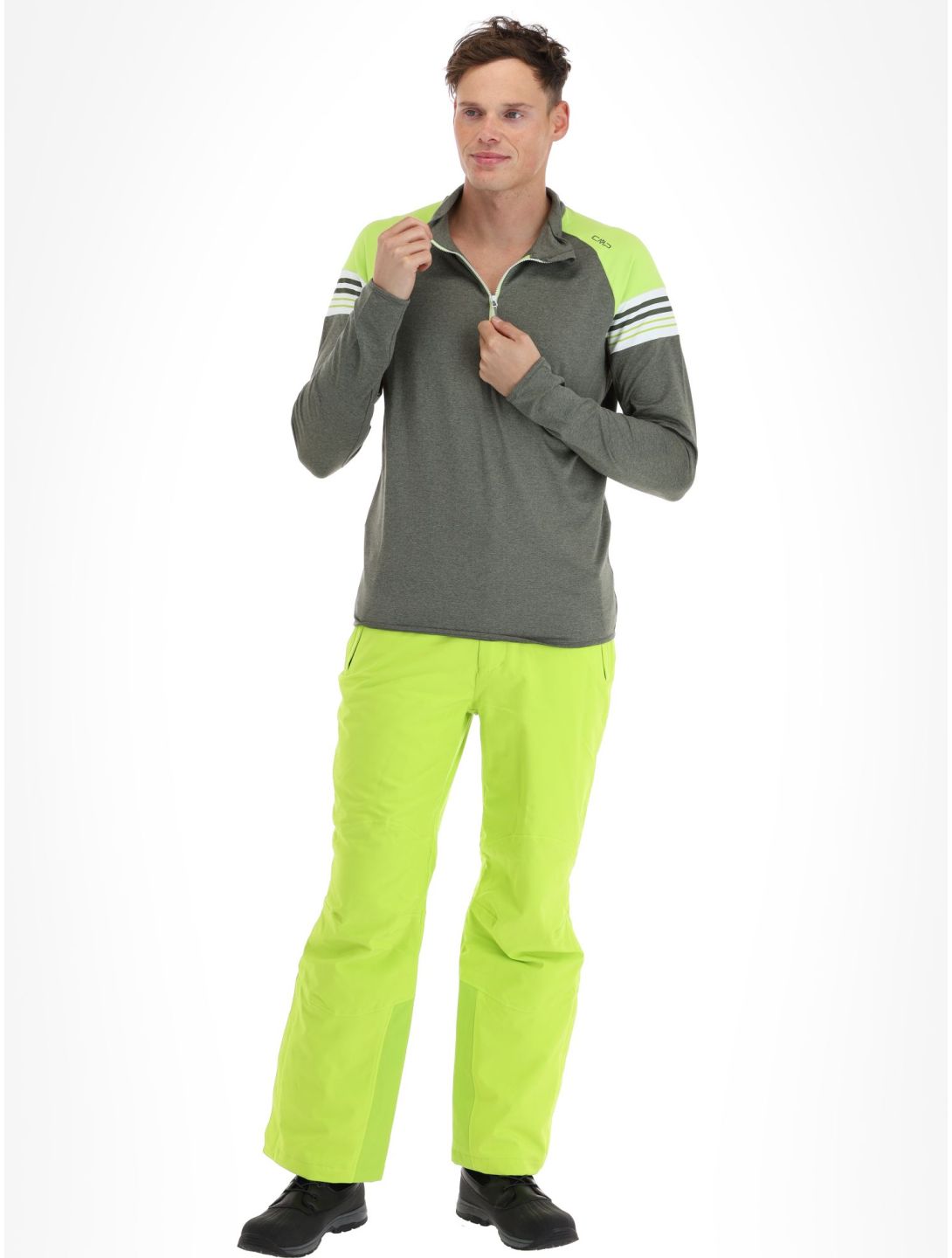 CMP, 33L1027 maglione uomo Kaki Mel. verde 